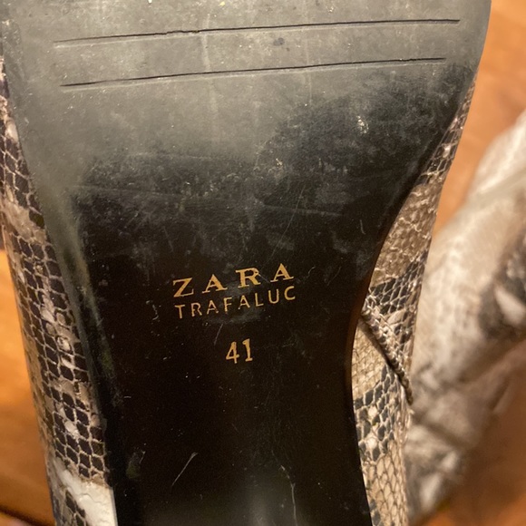Zara Snakeskin 🐍 Print Boots - 41 - Picture 4 of 6